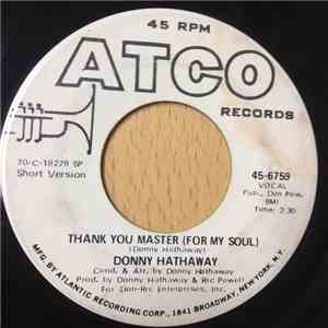 Donny Hathaway - Thank You Master (For My Soul) album