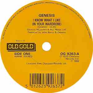 Genesis - I Know What I Like (In Your Wardrobe) / Counting Out Time album