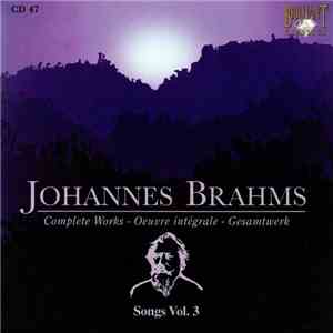 Johannes Brahms - Songs Vol. 3 album