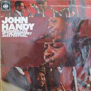 John Handy - Recorded Live At The Monterey Jazz Festival album