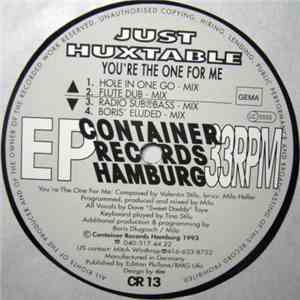 Just Huxtable - You're The One For Me album