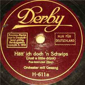 Unknown Artist - Hätt' Ich Doch 'n Schwips / Heut' Fahr Ich Nach Amerika album