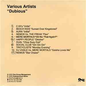 Various - Dubious album