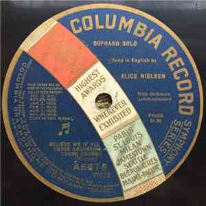 Alice Nielsen - Believe Me If All Those Endearing Young Charms / Old Black Joe album