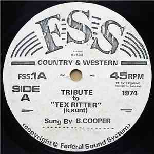 B. Cooper  - Tribute To Tex Ritter album