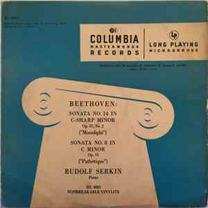 Beethoven, Rudolf Serkin - Sonata No. 14 in C-Sharp Minor, Op. 27, No. 2 ("Moonlight") & Sonata No. 8 in C Minor, Op. 13 ("Pathétique") album