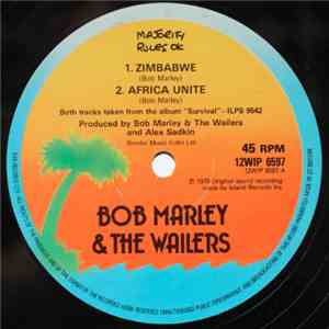 Bob Marley & The Wailers - Zimbabwe / Africa Unite / Wake Up And Live album