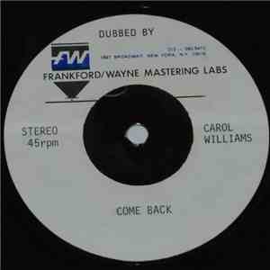 Carol Williams - Come Back album