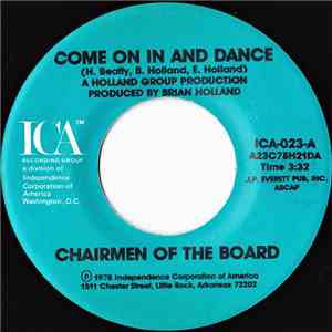 Chairmen Of The Board - Come On In And Dance album