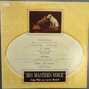 Franz Schubert, Johann Sebastian Bach, Johannes Brahms, The Robert Shaw Chorale, Robert Shaw - Mass No.2; Komm, Jesu, Komm; Three Brahms Songs album
