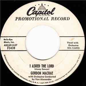 Gordon MacRae With Orchestra Conducted By Van Alexander - I Asked The Lord / One Misty Morning album