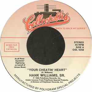 Hank Williams, Sr. - Your Cheatin' Heart / Cold, Cold Heart album