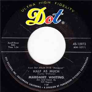 Margaret Whiting - Half As Much / My Ideal album