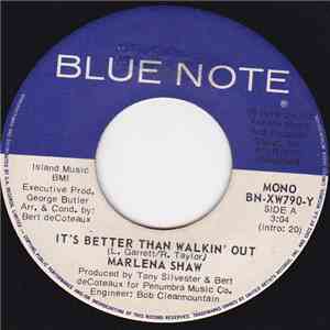 Marlena Shaw - It's Better Than Walkin' Out / Be For Real album