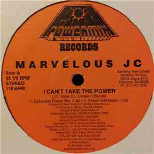 Marvelous JC - I Can't Take The Power album