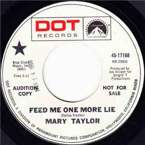 Mary Taylor  - Feed Me One More Lie / I'll Be Better Off album