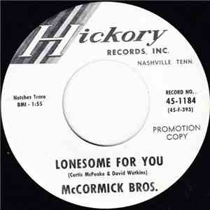 McCormick Bros. - Lonesome For You / Banjo Twist album