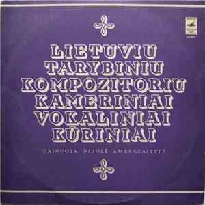 Nijolė Ambrazaitytė - Lietuvių Tarybinių Kompozitorių Kameriniai Vokaliniai Kūriniai album