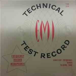 No Artist - E.M.I. Technical Test Record album