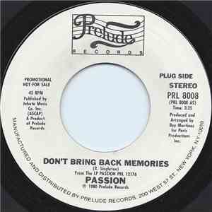 Passion  - Don't Bring Back Memories album