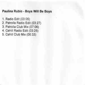 Paulina Rubio - Boys Will Be Boys album