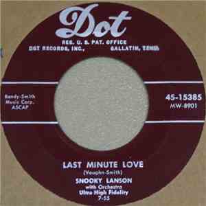 Snooky Lanson - Why Don't You Write Me / Last Minute Love album