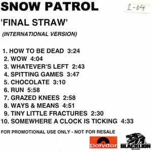 Snow Patrol - Final Straw (International Version) album