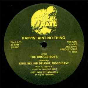 The Boogie Boys - Rappin' Aint No Thing album