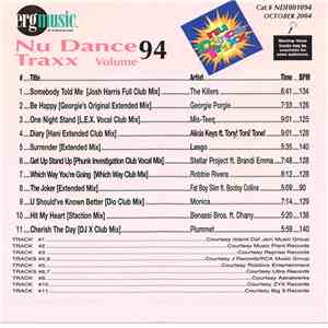 Various - Nu Dance Traxx Volume 94 album