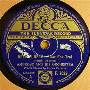 Ambrose & His Orchestra - Deep Purple / I Have Eyes album