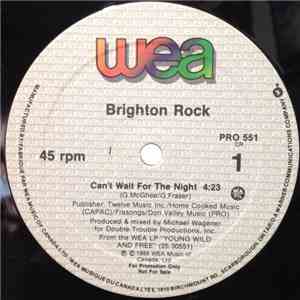 Brighton Rock - Can't Wait For The Night album