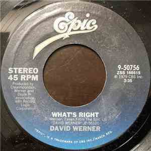 David Werner - What's Right / Eye To Eye album