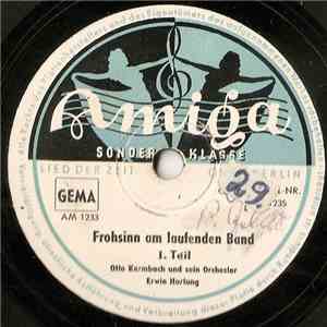 Erwin Hartung, Kapelle Otto Kermbach - Frohsinn Am Laufenden Band album