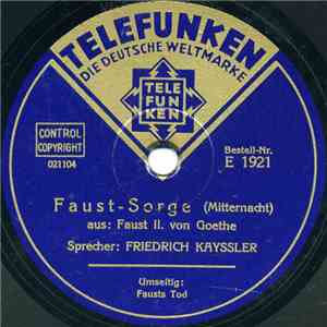 Friedrich Kayssler - Faust-Sorge / Fausts Tod album