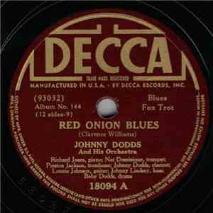 Johnny Dodds And His Orchestra - Red Onion Blues / Gravier Street Blues album