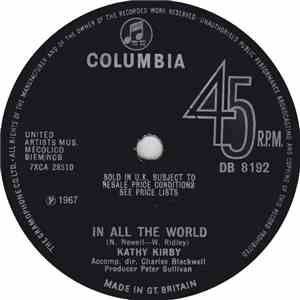 Kathy Kirby - In All The World album