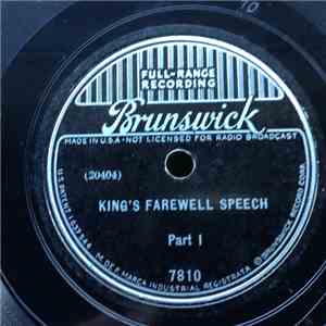 King Edward VIII - King's Farewell Speech album