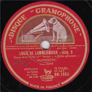 Lily Pons - Lucie De Lammermoor - Acte 3 album