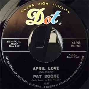 Pat Boone - April Love / Don't Forbid Me album