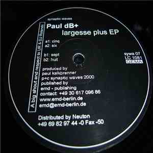 Paul dB+ - Largesse Plus EP album
