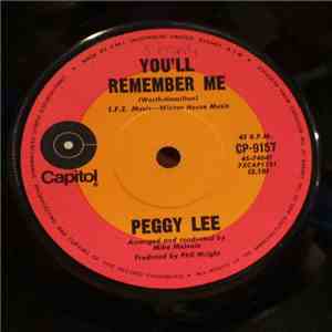 Peggy Lee - You'll Remember Me album