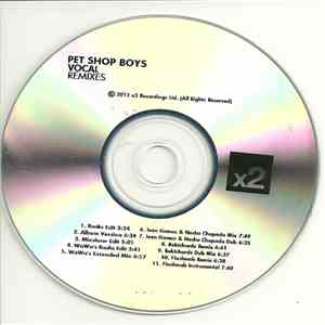 Pet Shop Boys - Vocal Remixes album