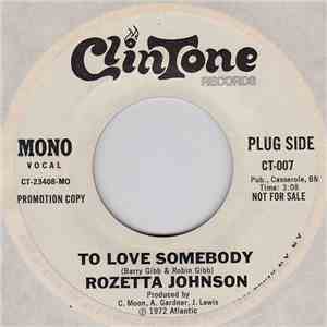 Rozetta Johnson - To Love Somebody album