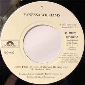 Vanessa Williams - Just For Tonight album