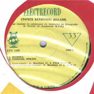 Various - Cîntece Bătrînești (Balade) album