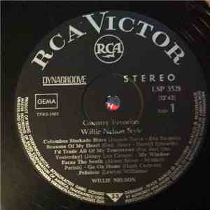 Willie Nelson - Country Favorites - Willie Nelson Style album
