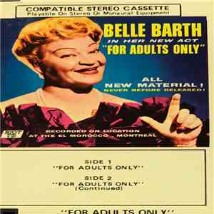 Belle Barth - For Adults Only album