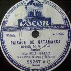 Dúo Ruiz - Gallo - Paisaje De Catamarca / El Solteron album