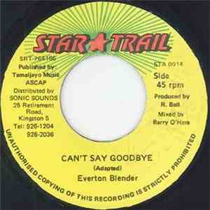 Everton Blender - Can't Say Goodbye album
