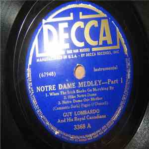 Guy Lombardo And His Royal Canadians - Notre Dame Medley album